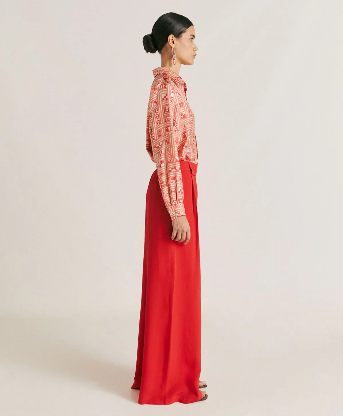Pantalon En Acetate De Soie Aspen - Azalee