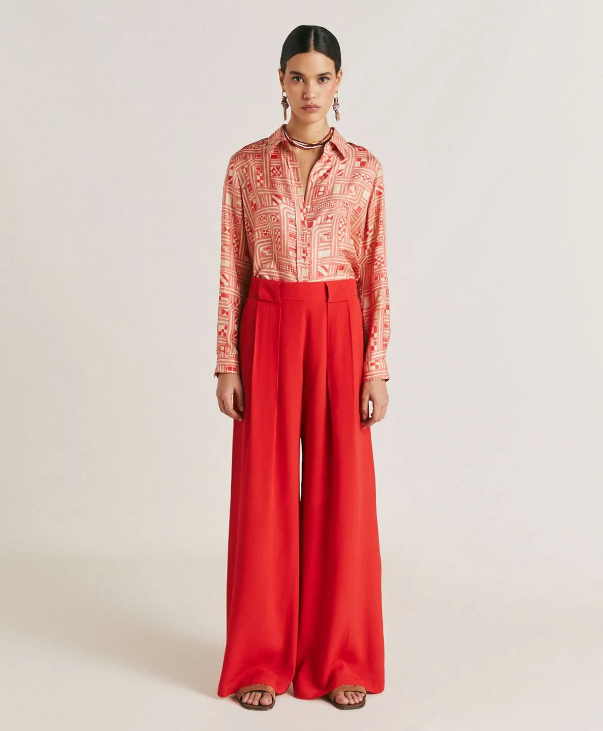 Pantalon En Acetate De Soie Aspen - Azalee
