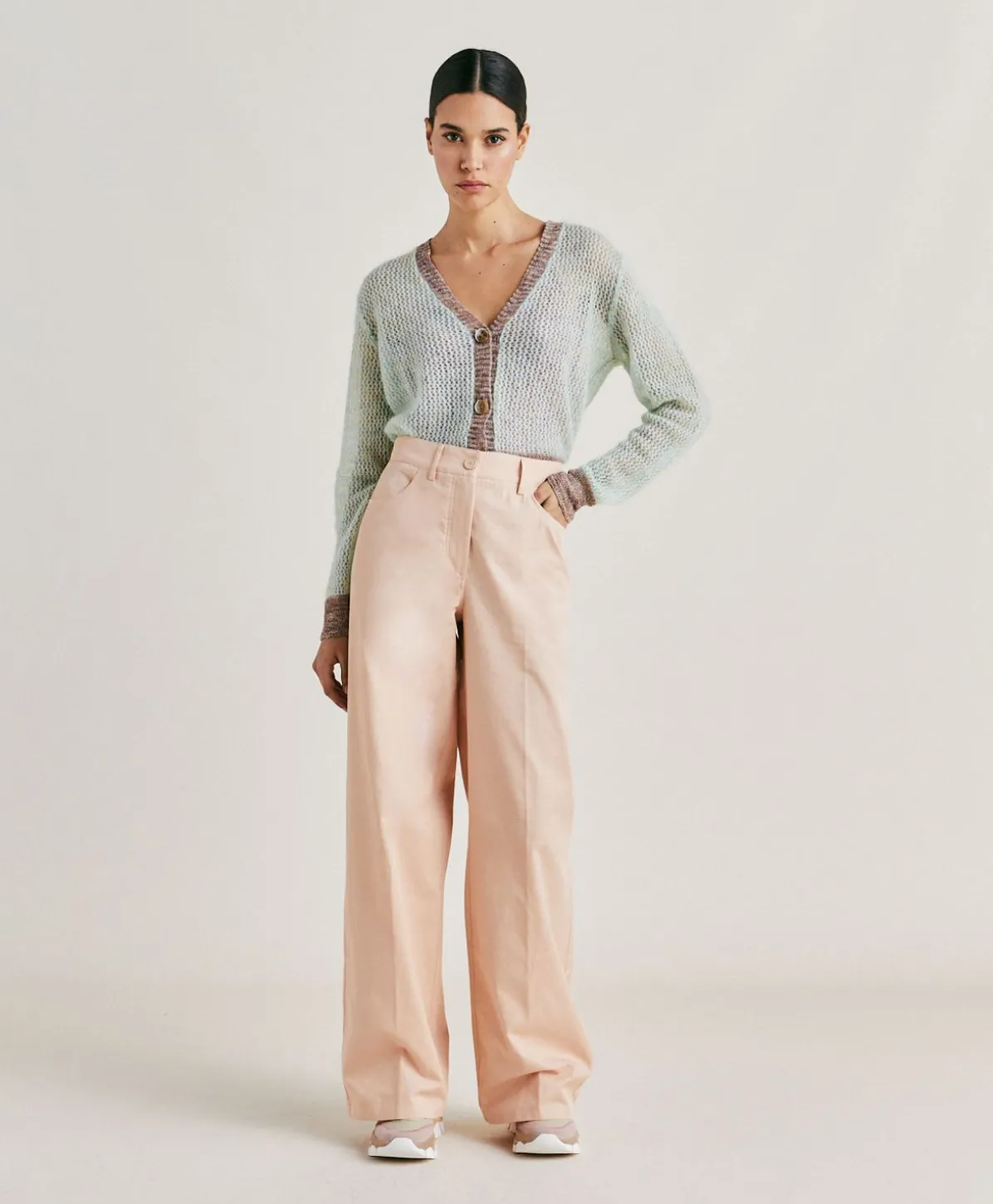 Pantalon En Gabardine Olivina - Bourgeon