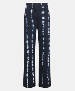 Pantalon En Gabardine Tie&Dye Olivina - Encre
