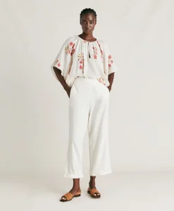 Pantalon En Gaze Lucia - Creme