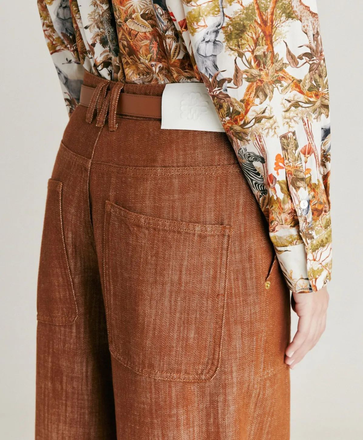Pantalon En Jean Lora - Cigare