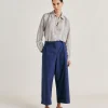 Pantalon En Popeline Grecale - Bleu