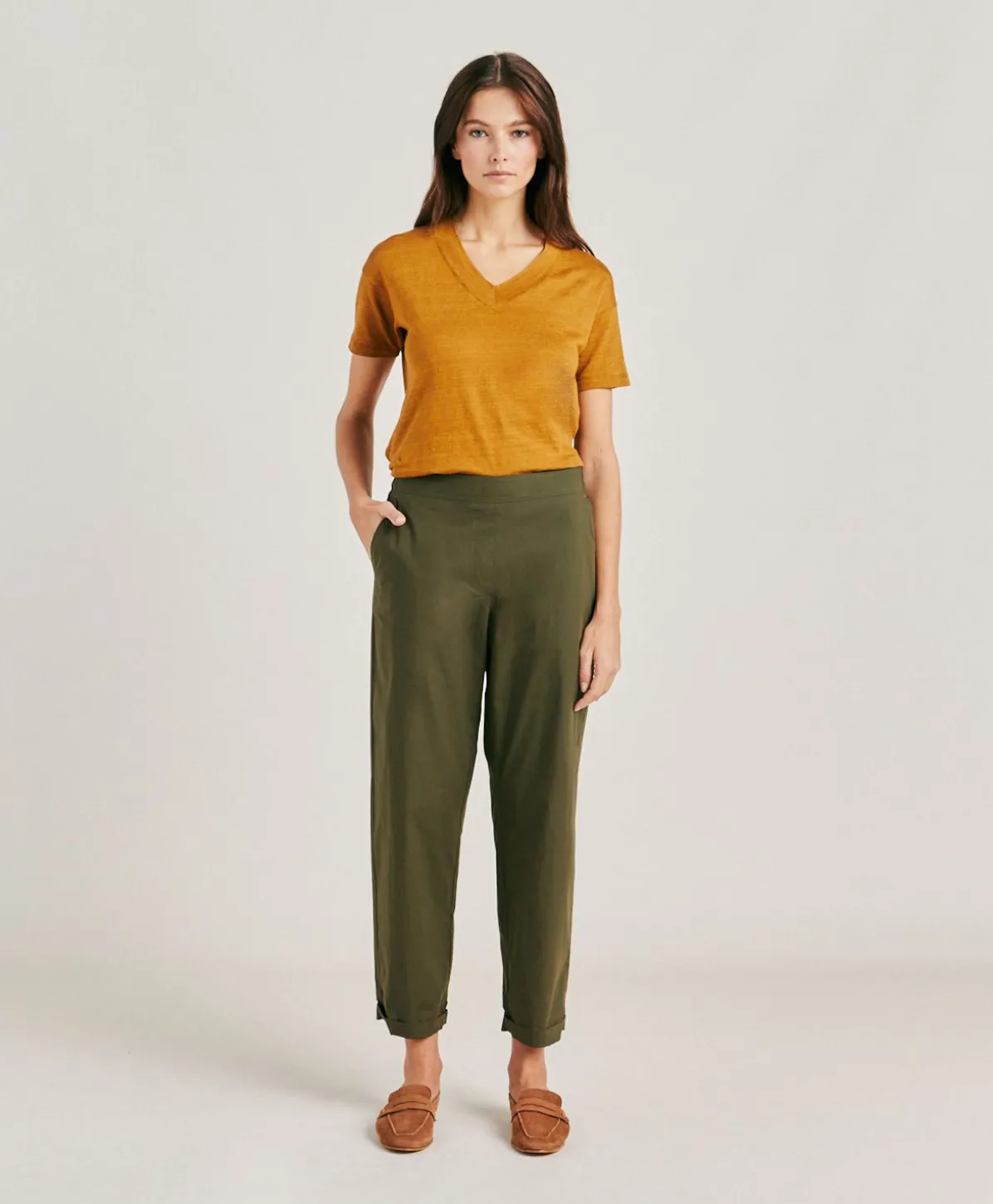 Pantalon En Popeline Idaho - Armee