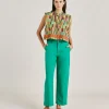 Pantalon Gabardine Bis Fuchsia - Emeraude