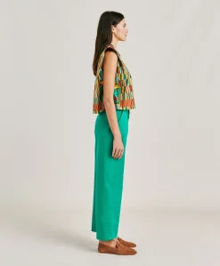 Pantalon Gabardine Bis Fuchsia - Emeraude