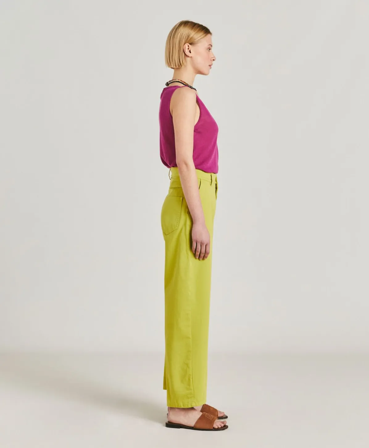 Pantalon Gabardine Bis Fuchsia - Acide