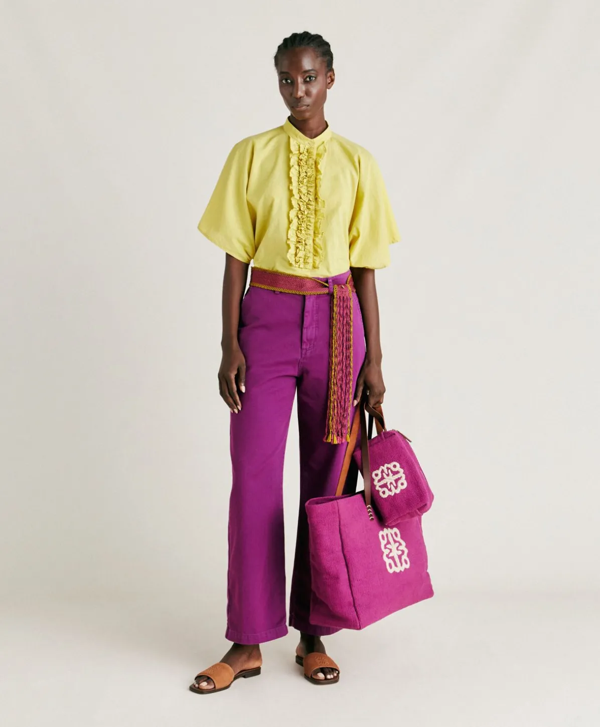 Pantalon Gabardine Bis Fuchsia - Cyclamen