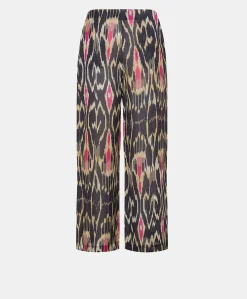 Pantalon Ginepro En Lin Viscose - Bleu Multicolore