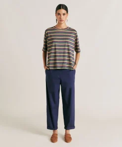 Pantalon Idaho En Popeline - Bleu