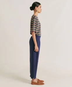 Pantalon Idaho En Popeline - Bleu