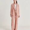 Pantalon Jacquard Austin Cupro - Rose