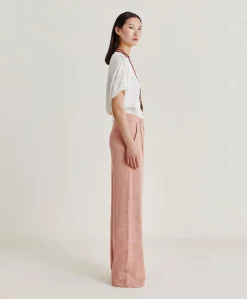 Pantalon Jacquard Austin Cupro - Rose