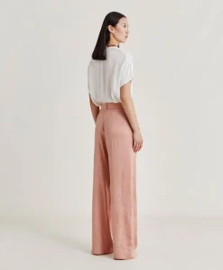 Pantalon Jacquard Austin Cupro - Rose