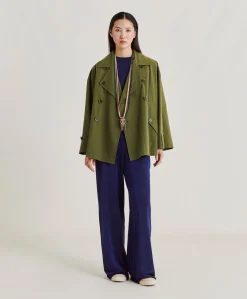 Pantalon Jersey Lurex Baccarat - Bleute