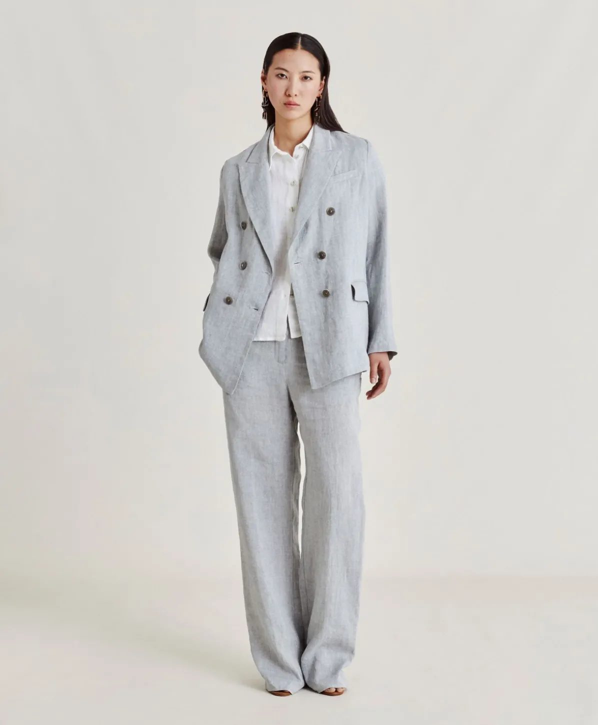 Pantalon Narciso Lin Lurex - Gris