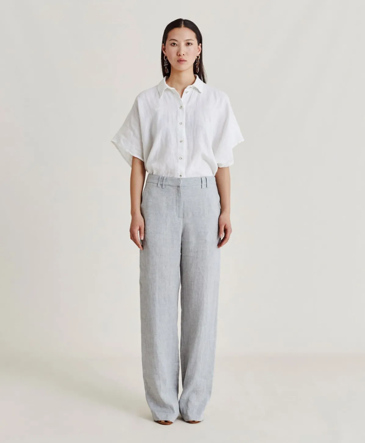 Pantalon Narciso Lin Lurex - Gris