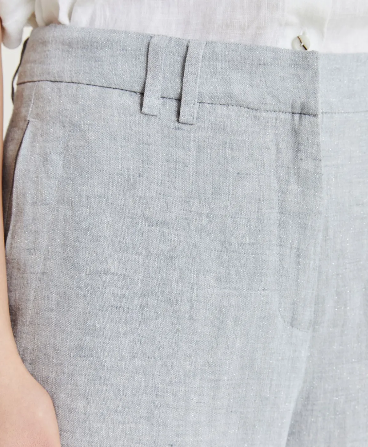 Pantalon Narciso Lin Lurex - Gris