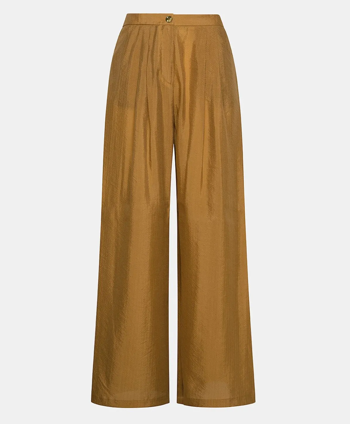 Pantalon Patrice En Jacquard Cupro - Reglisse