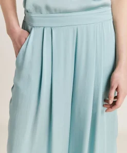Pantalon Uni En Soie Patrice Bis - Ceruleen