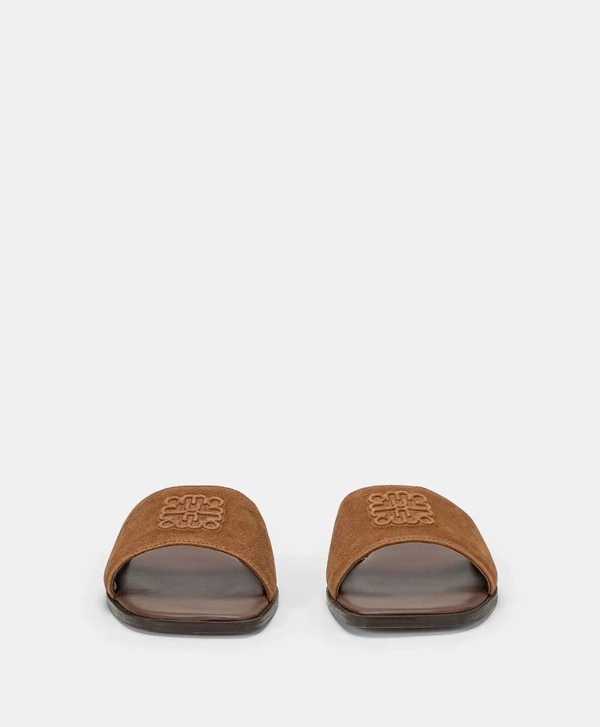 Pantoufle Plate En Cuir Tuccia - Tan