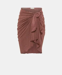 Pareo Aegean En Jersey Lurex - Terre Cuite