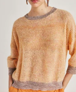 Pull Bella En Mohair Doux - Orange