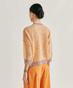 Pull Bella En Mohair Doux - Orange
