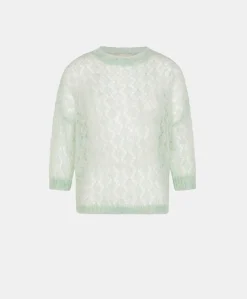 Pull Campanula En Mohair Doux - Turquoise
