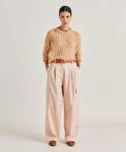 Pull Campanula En Mohair Doux - Orange
