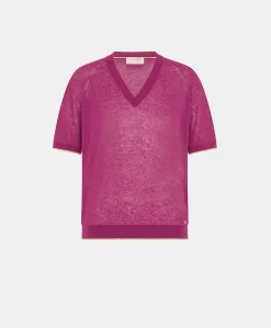 Pull En Lin Edie - Cyclamen