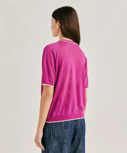 Pull En Lin Edie - Cyclamen