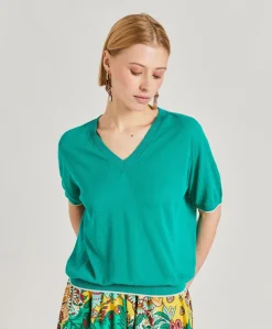 Pull En Lin Edie - Emeraude