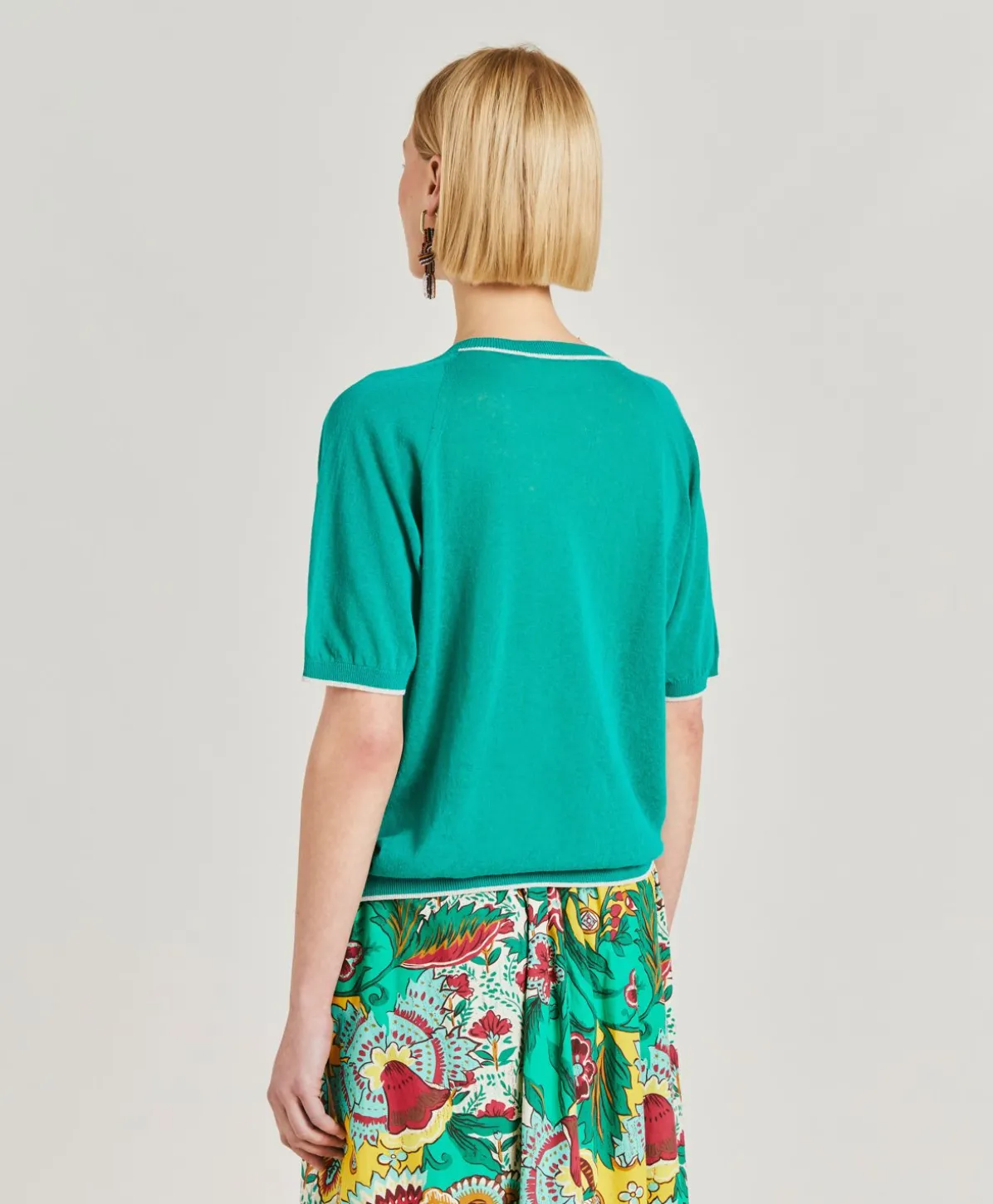 Pull En Lin Edie - Emeraude