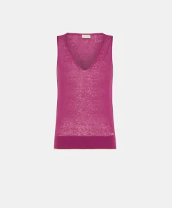 Pull En Lin Graziosa - Cyclamen
