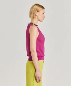 Pull En Lin Graziosa - Cyclamen