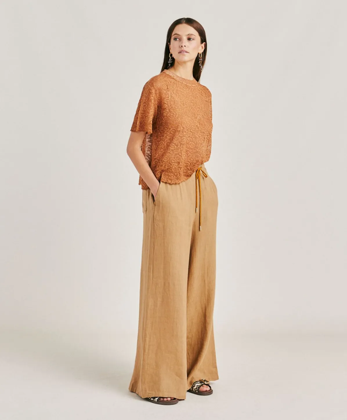 Pull En Lin Sveva - Caramel