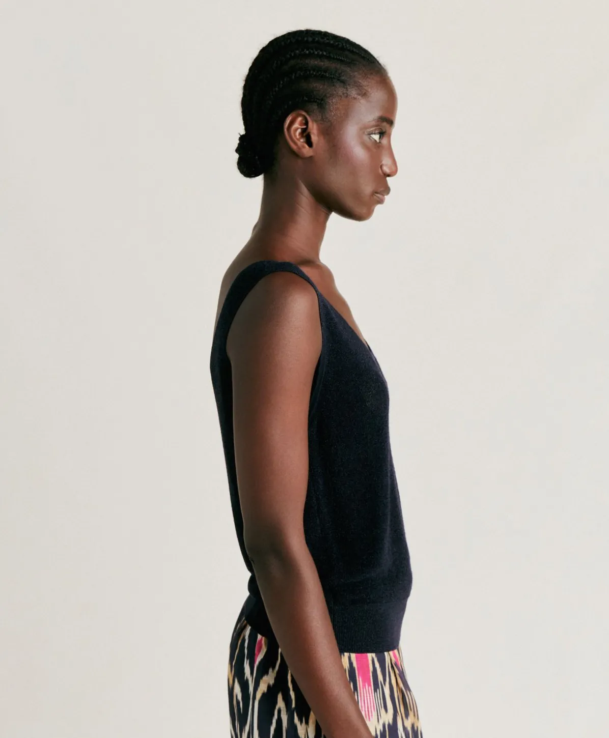 Pull Liccia Nacre Lurex - Bleu Nuit