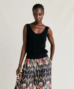 Pull Liccia Nacre Lurex - Bleu Nuit