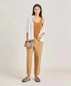 Pull Liccia Nacre Lurex - Caramel