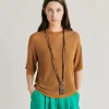 Pull Lurex Perle Jacinto - Caramel