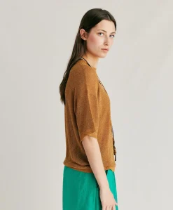 Pull Lurex Perle Jacinto - Caramel