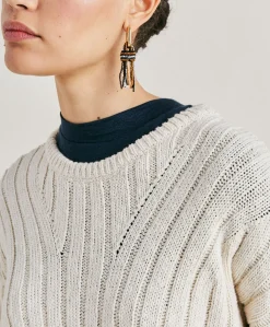 Pull Maille Mixte Baumette - Creme