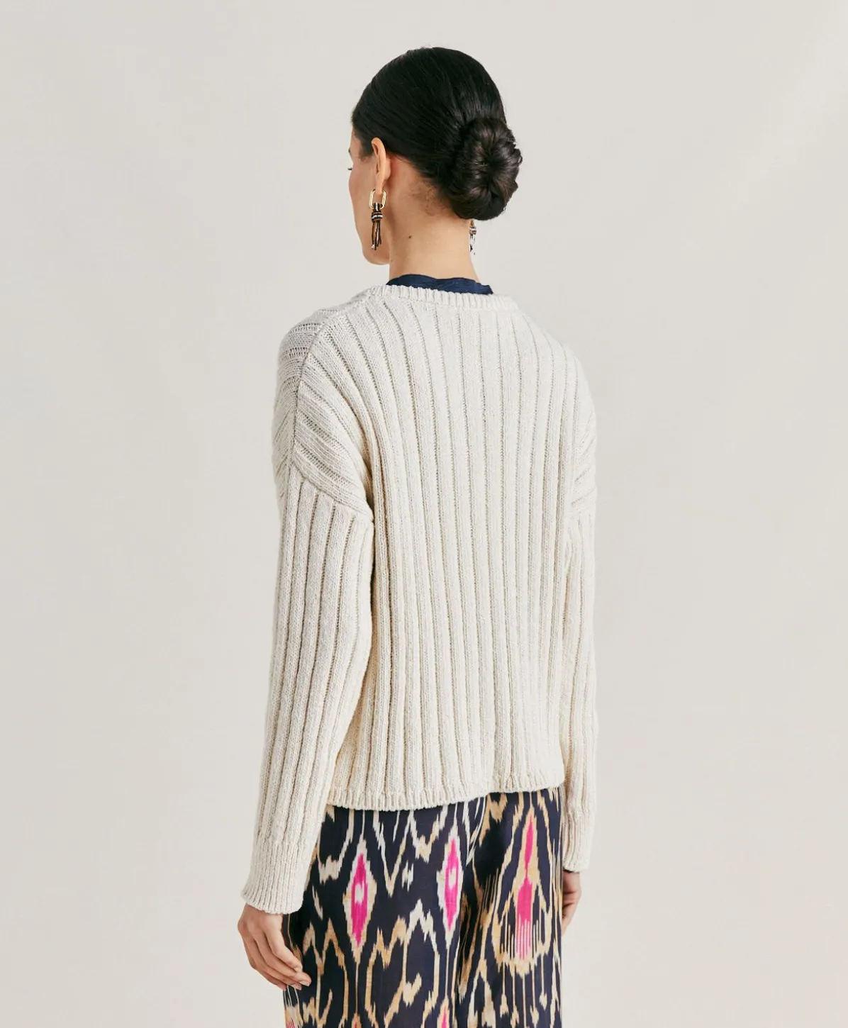 Pull Maille Mixte Baumette - Creme