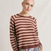 Pull Raye Lurex Perle Marmotta - Glace'
