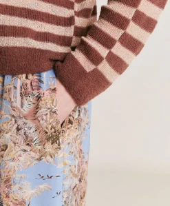 Pull Raye Lurex Perle Marmotta - Glace'