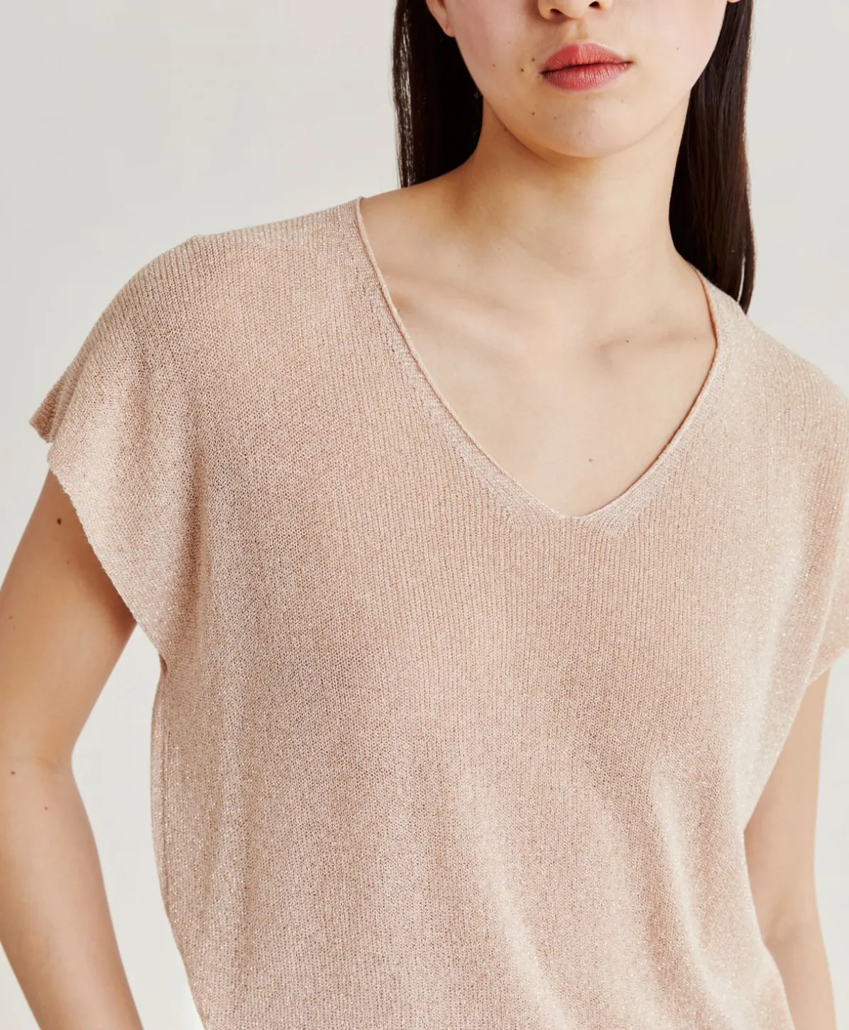 Pull Suzanna Perlata Lurex - Poudre