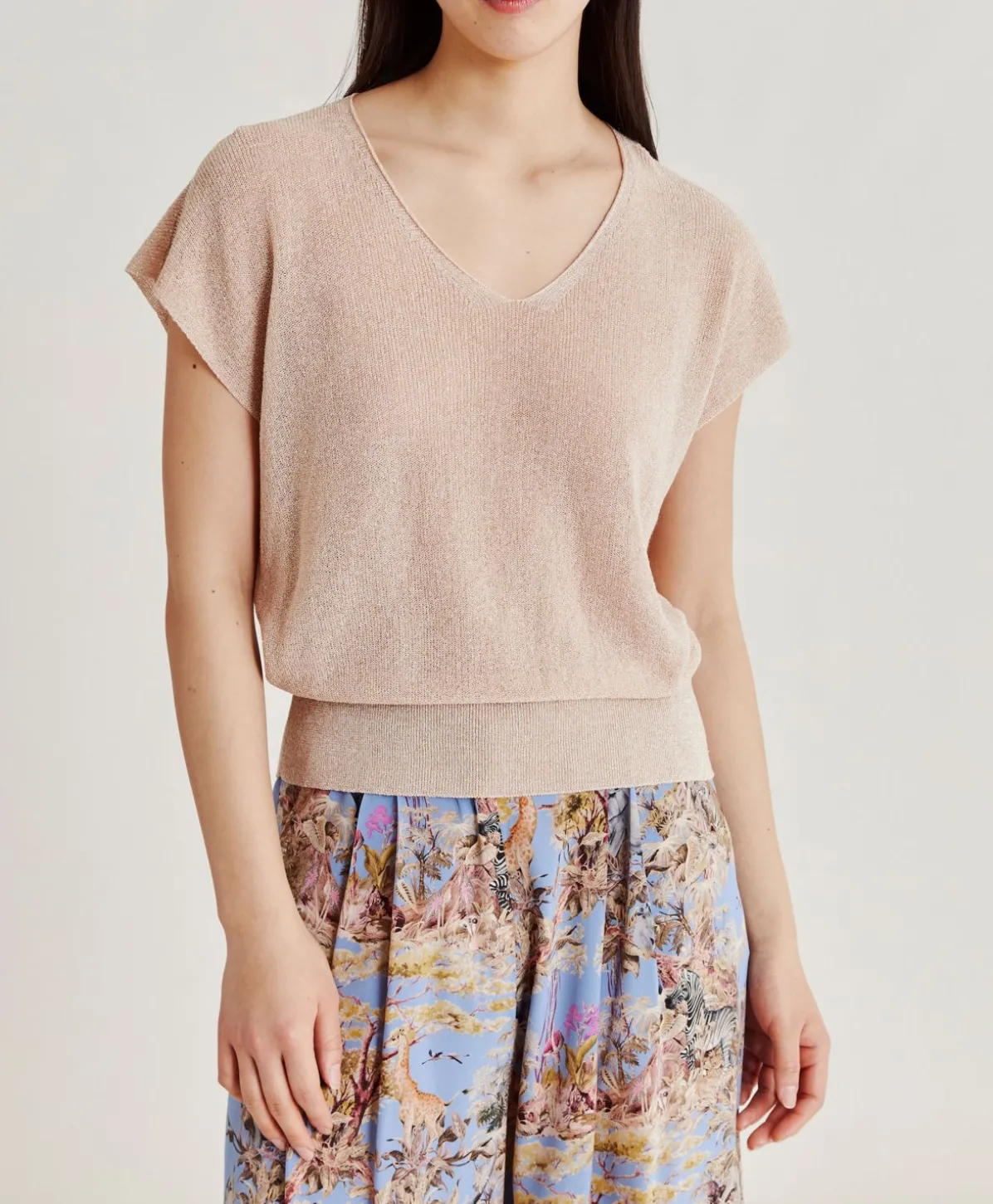 Pull Suzanna Perlata Lurex - Poudre