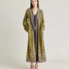 Robe Adelma Crepe De Chine - Bleu Multicolore