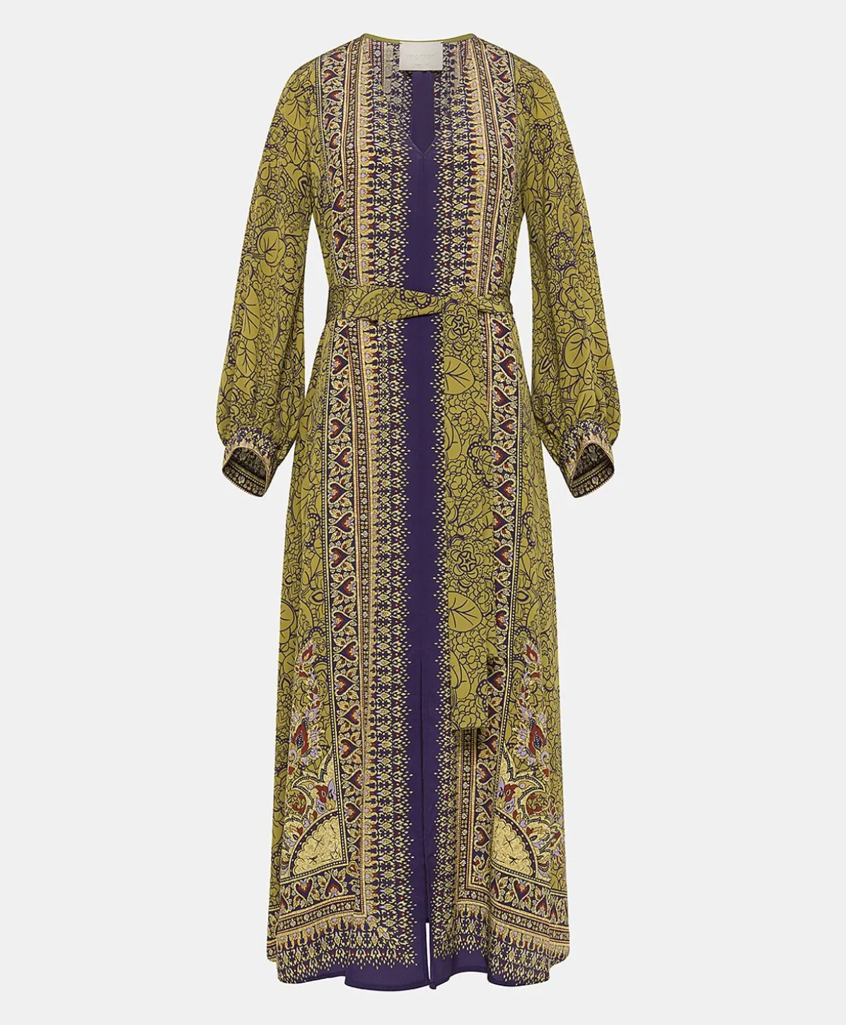 Robe Adelma Crepe De Chine - Bleu Multicolore